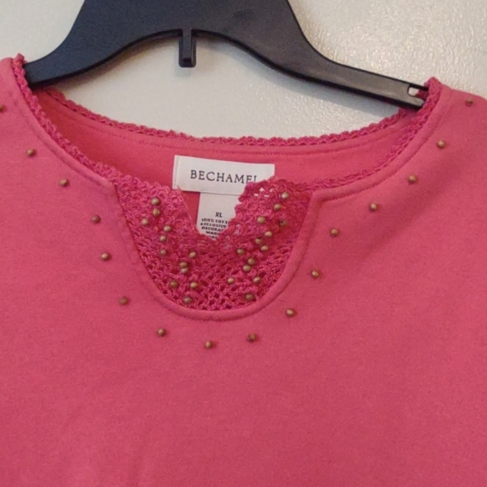 BECHAMEL 3/4 sleeve blouse size XL - Picture 2 of 7